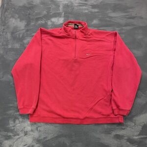 Vintage NIke Golf sweatshirt mens Large 2000s y2k 1/4 zip gold swoosh check
